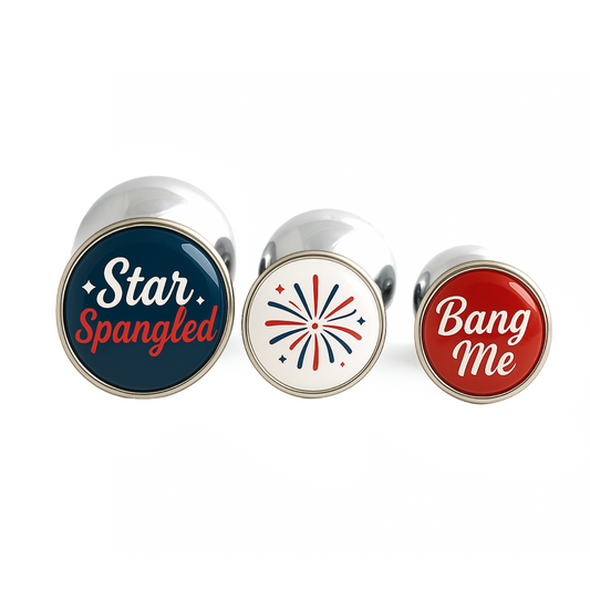 4th of July butt plug set with patriotic designs
