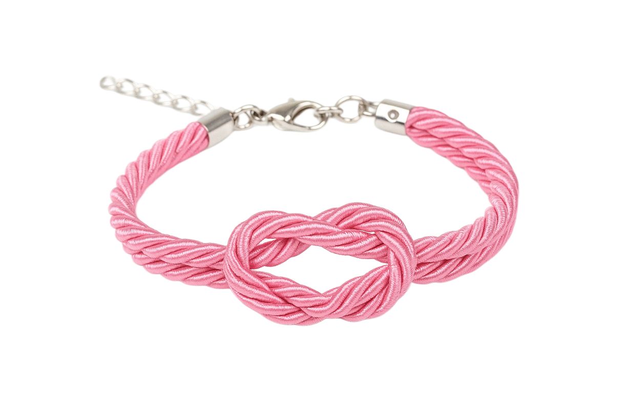 Pink Shibari Rope Bracelet