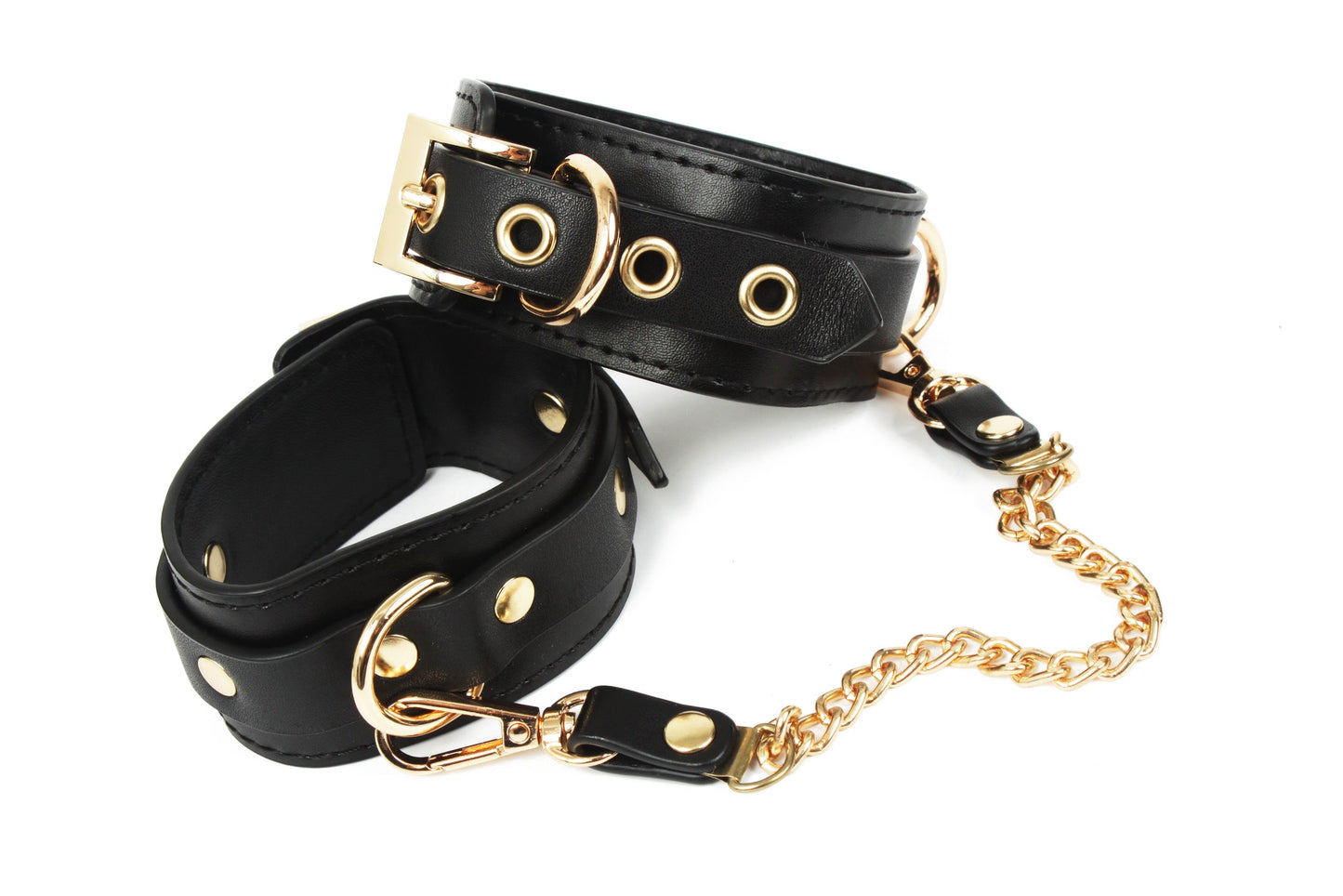 Kit de bondage en cuir noir