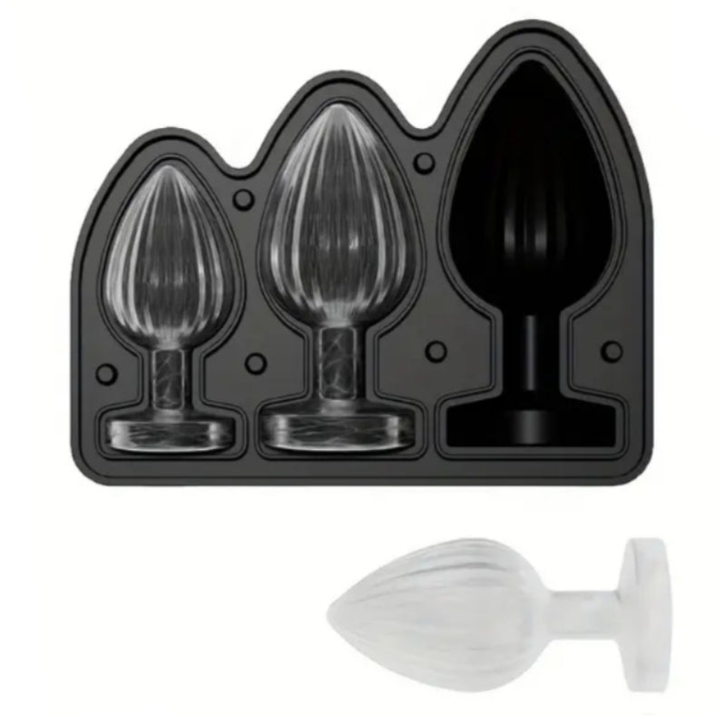 Butt Plug Shaped Ice Cube Tray – Perfect for Playful Drinks!