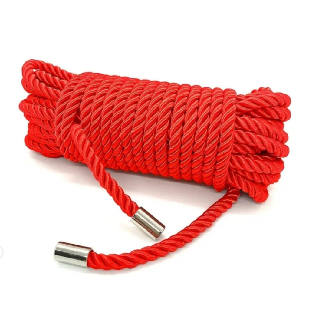 red shibari rope