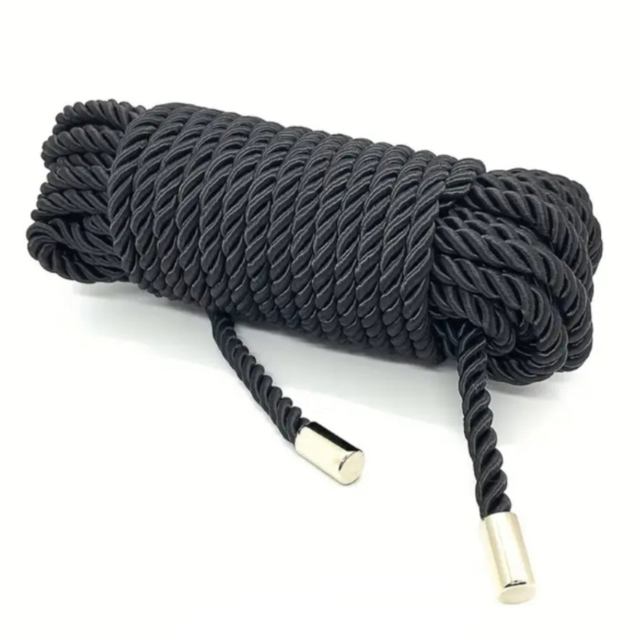 shibari rope in black