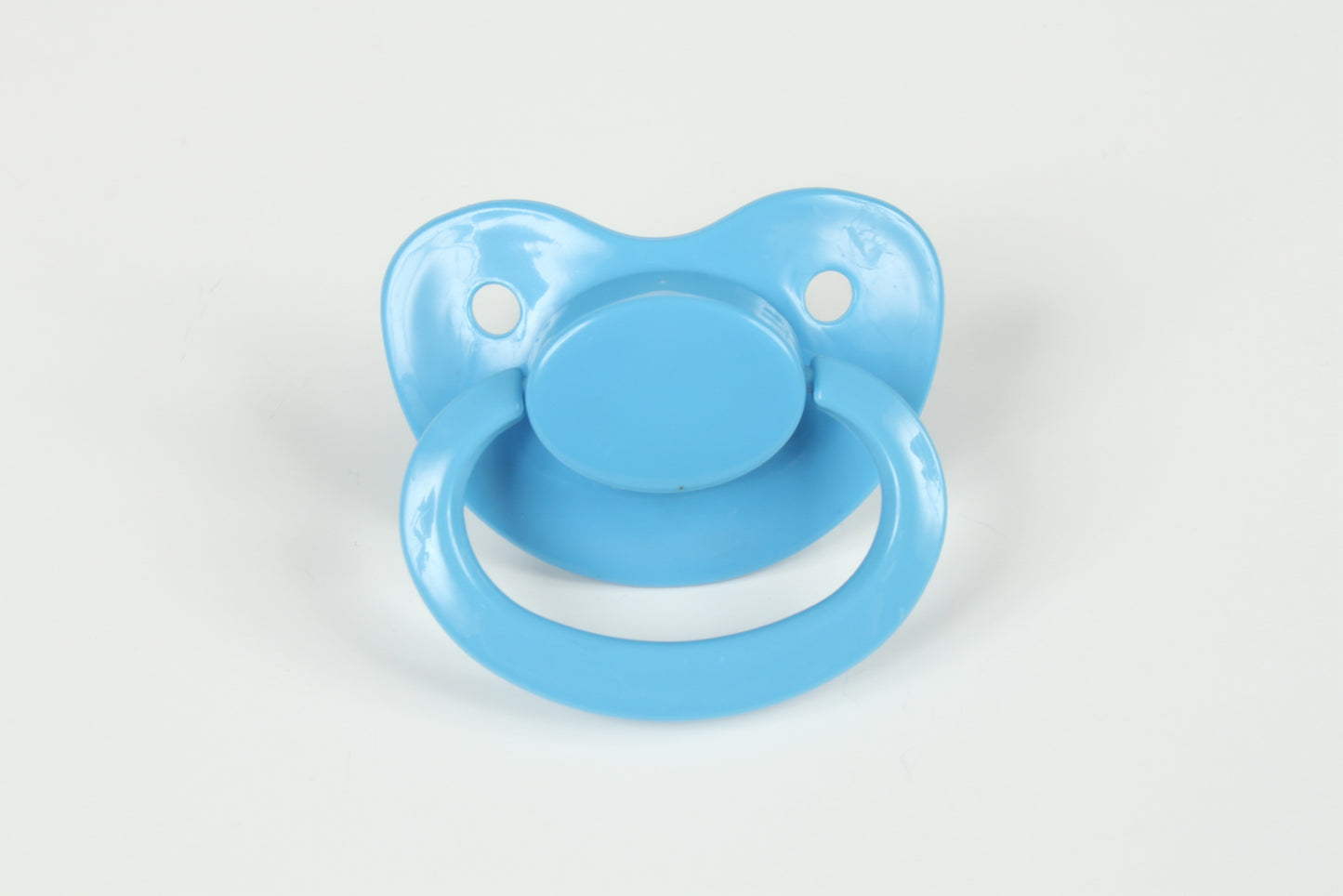 Blue adult pacifier for DDLG ageplay and littlespace use