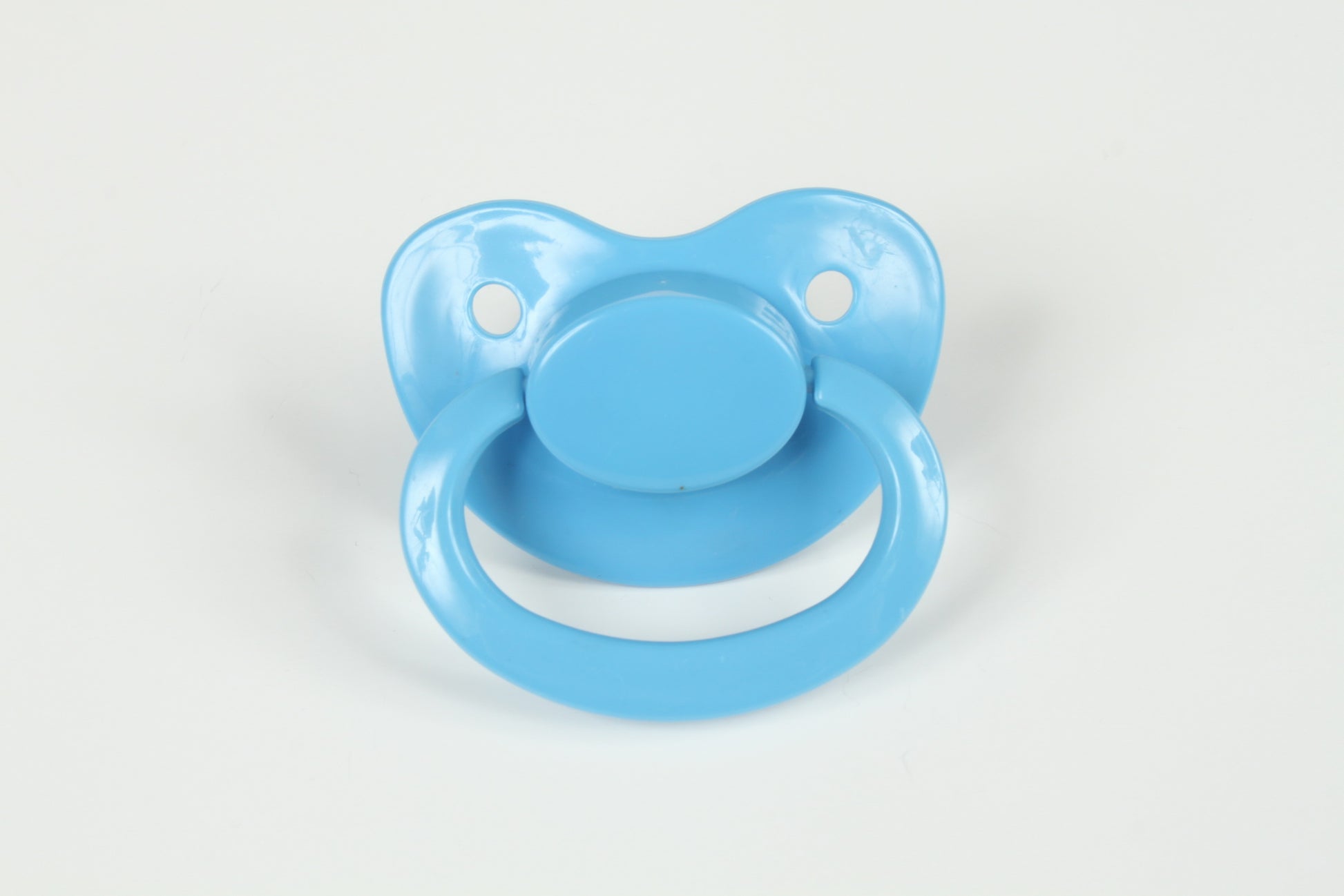 Blue adult pacifier for DDLG ageplay and littlespace use