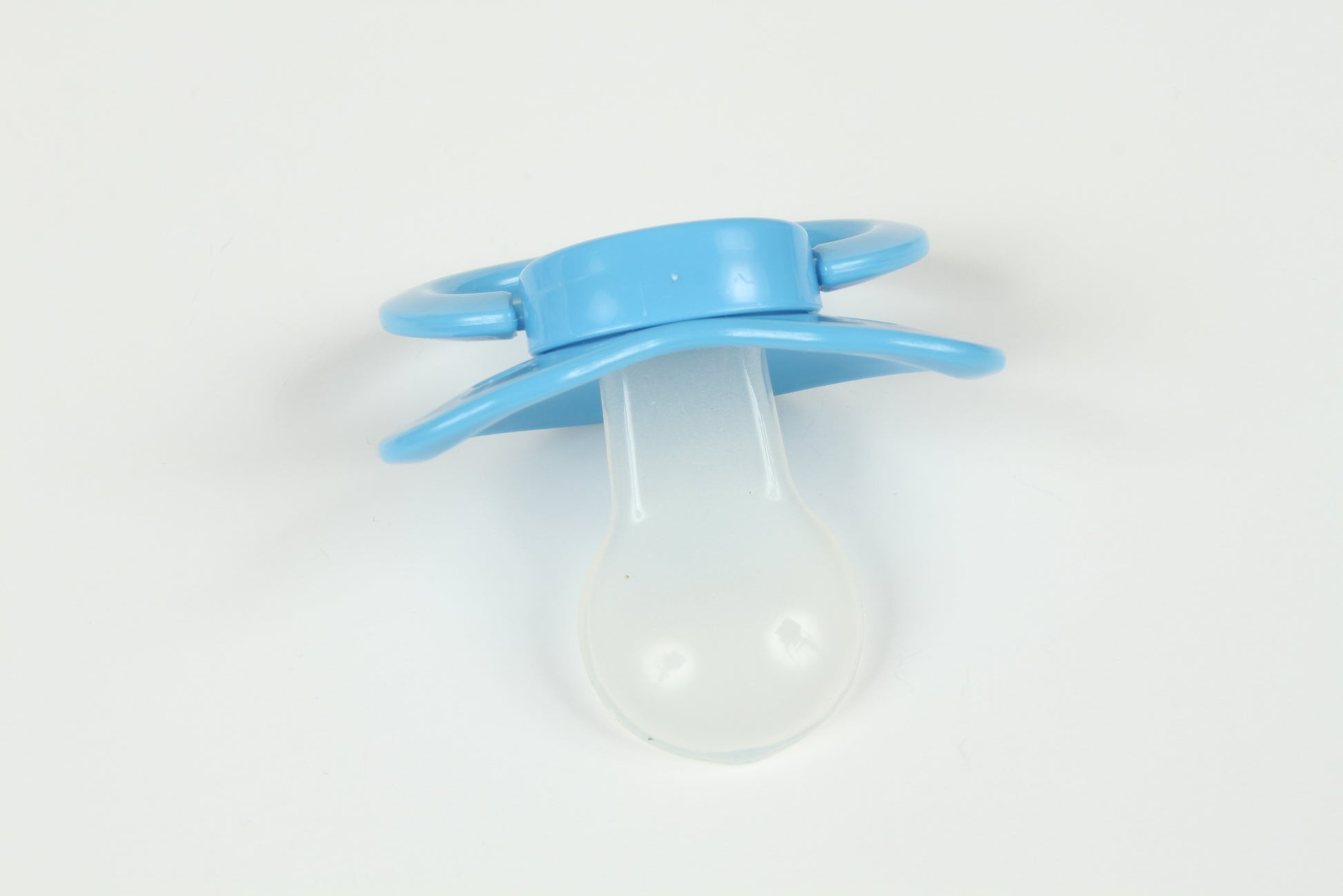 DDLG pacifier with soft silicone nipple and cute baby blue design