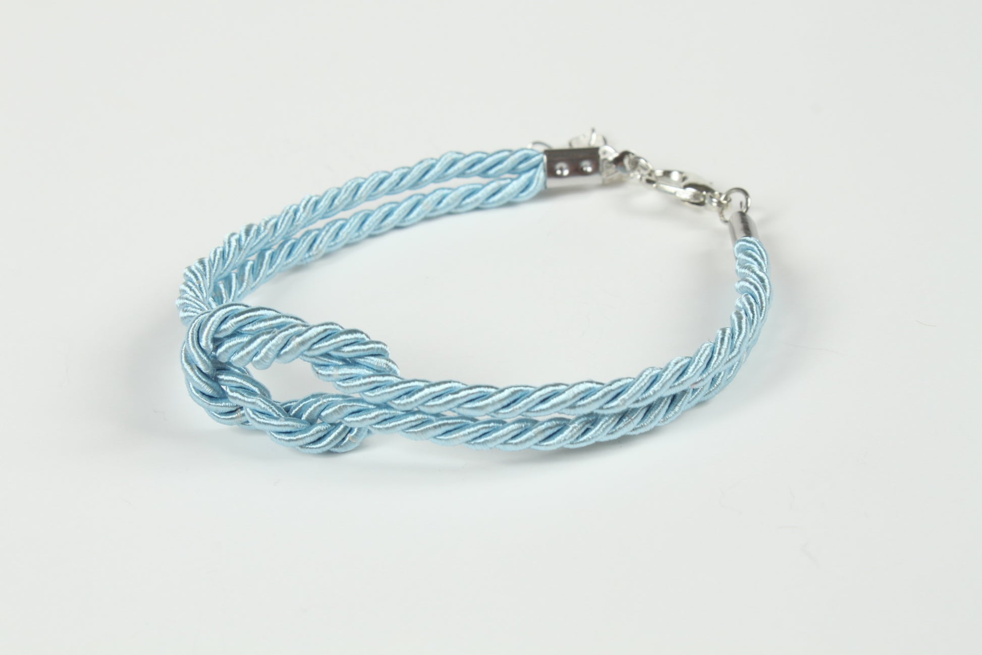 Handmade blue rope bracelet for DDLG and soft BDSM fashion