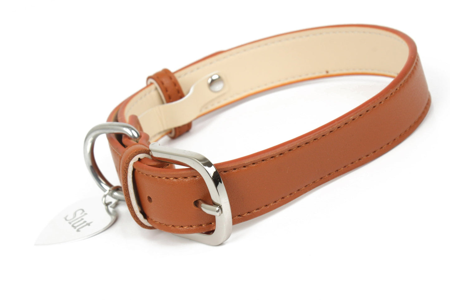 Beautiful Leather BDSM Collar – Perfect for Kink Play and DDLG