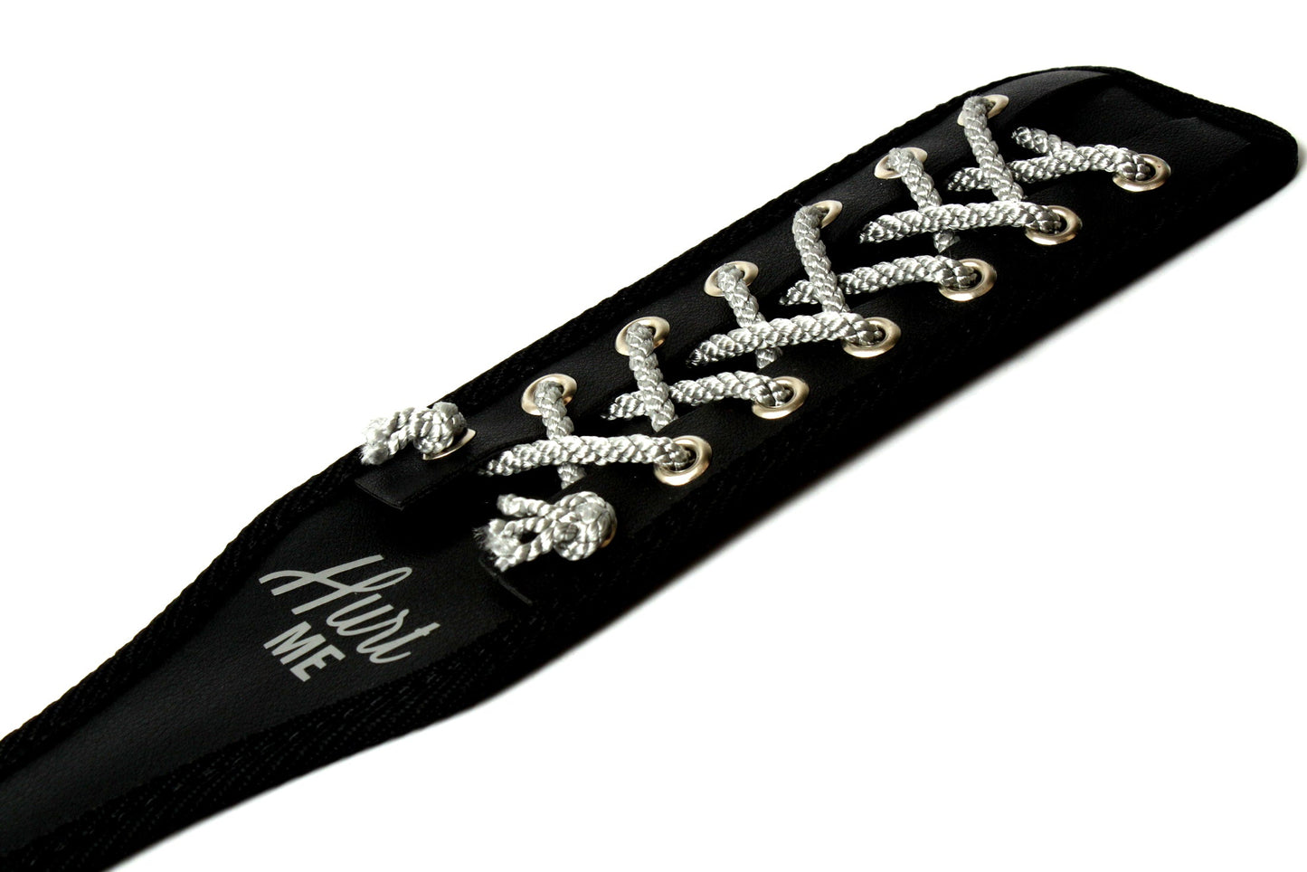 Silver rope threaded paddle