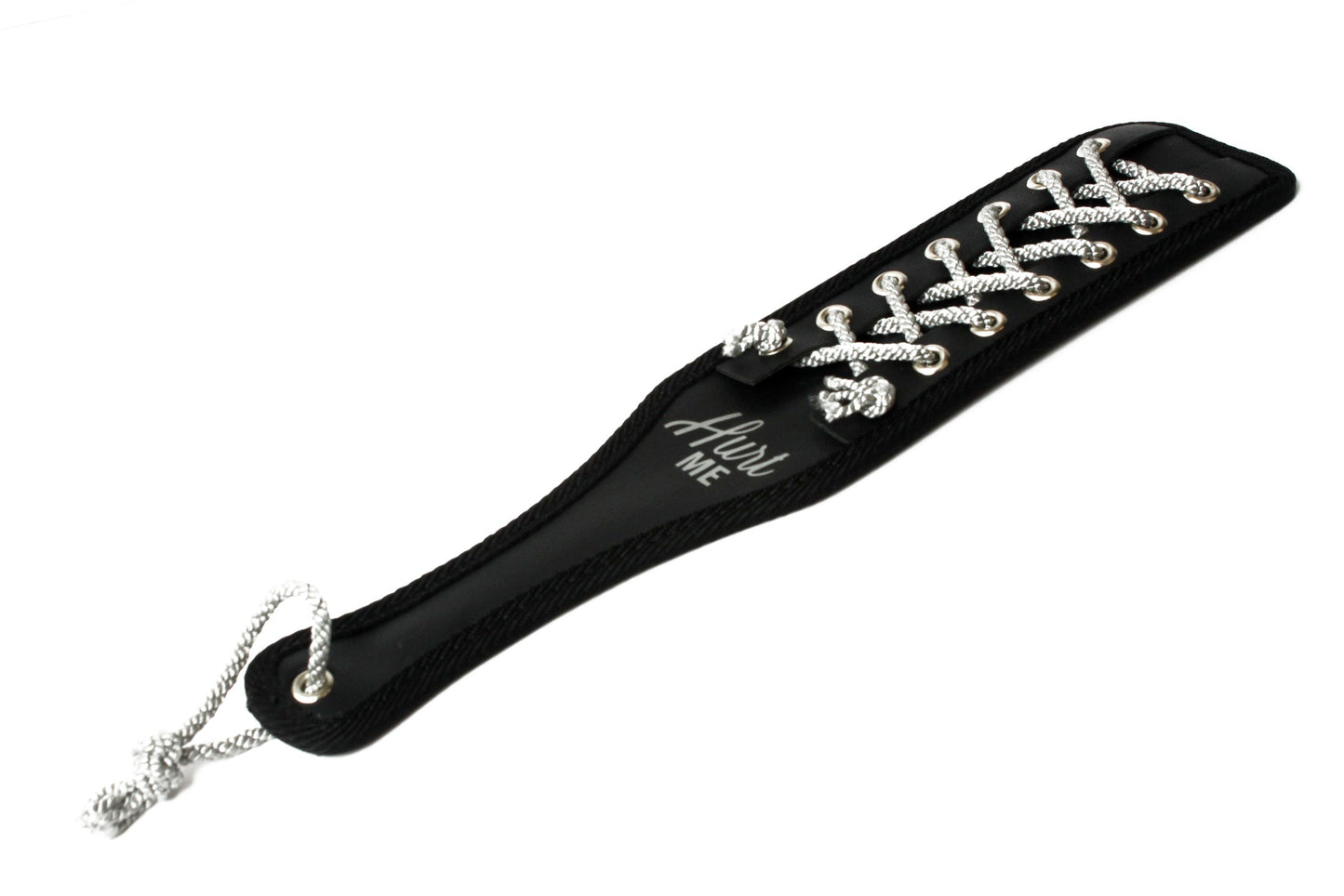 Silver rope threaded paddle