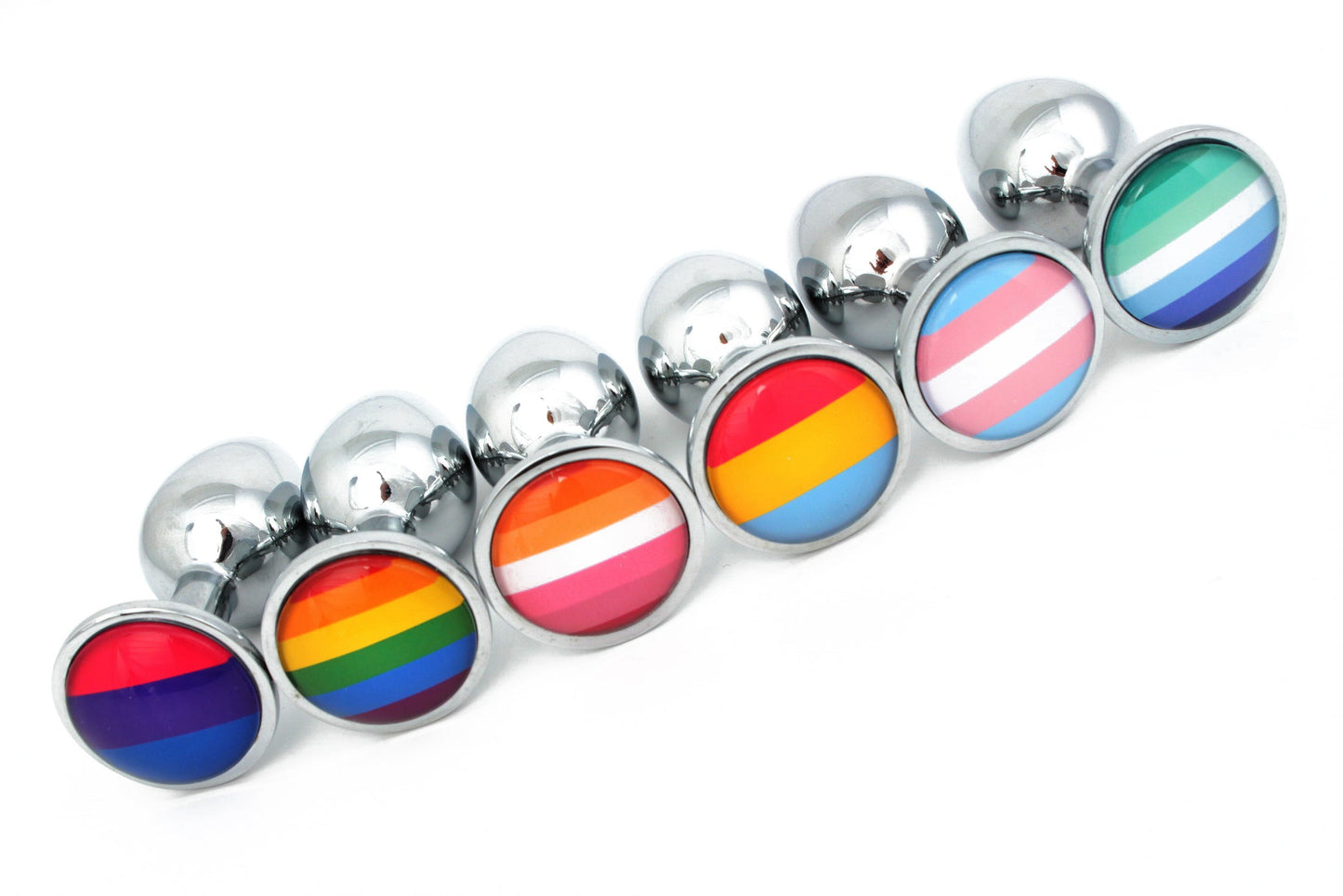 LGBT pride flag butt plugs