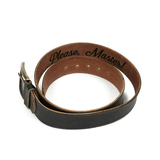 please master engraved belt