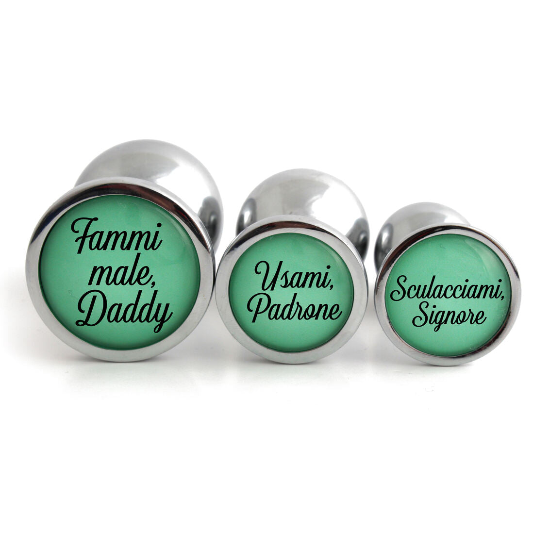 Plug Anale Personalizzato fammi male, daddy. usami, padrone. sculacciami, signore