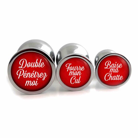 Set Plug Anal Personalizado con Frases Fetichistas BBC, Cuckold, Anal | DDLG Land Set Plug Anal Personalizado con Frases Fetichistas BBC, Cuckold, Anal | DDLG Land