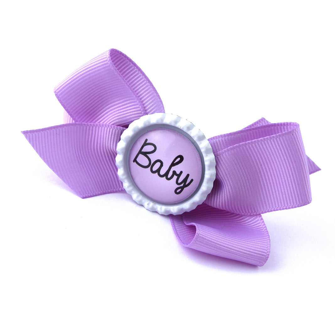 Nœud papillon violet pour cheveux de bébé fille ! Cadeau MDLG pour les tout-petits