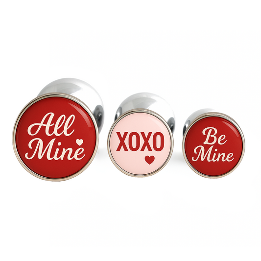 Be Mine butt plugs Valentine’s gift set