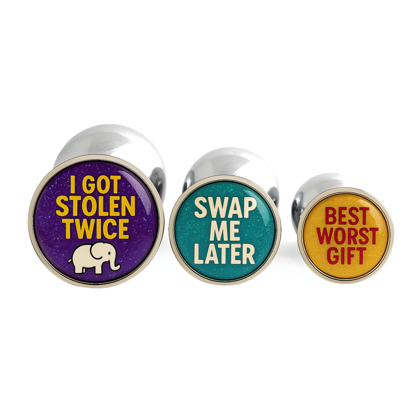 best white elephant gift butt plugs funny swap set
