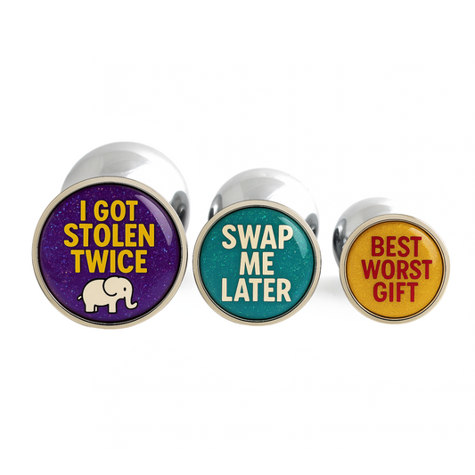 best white elephant gift butt plugs funny swap set