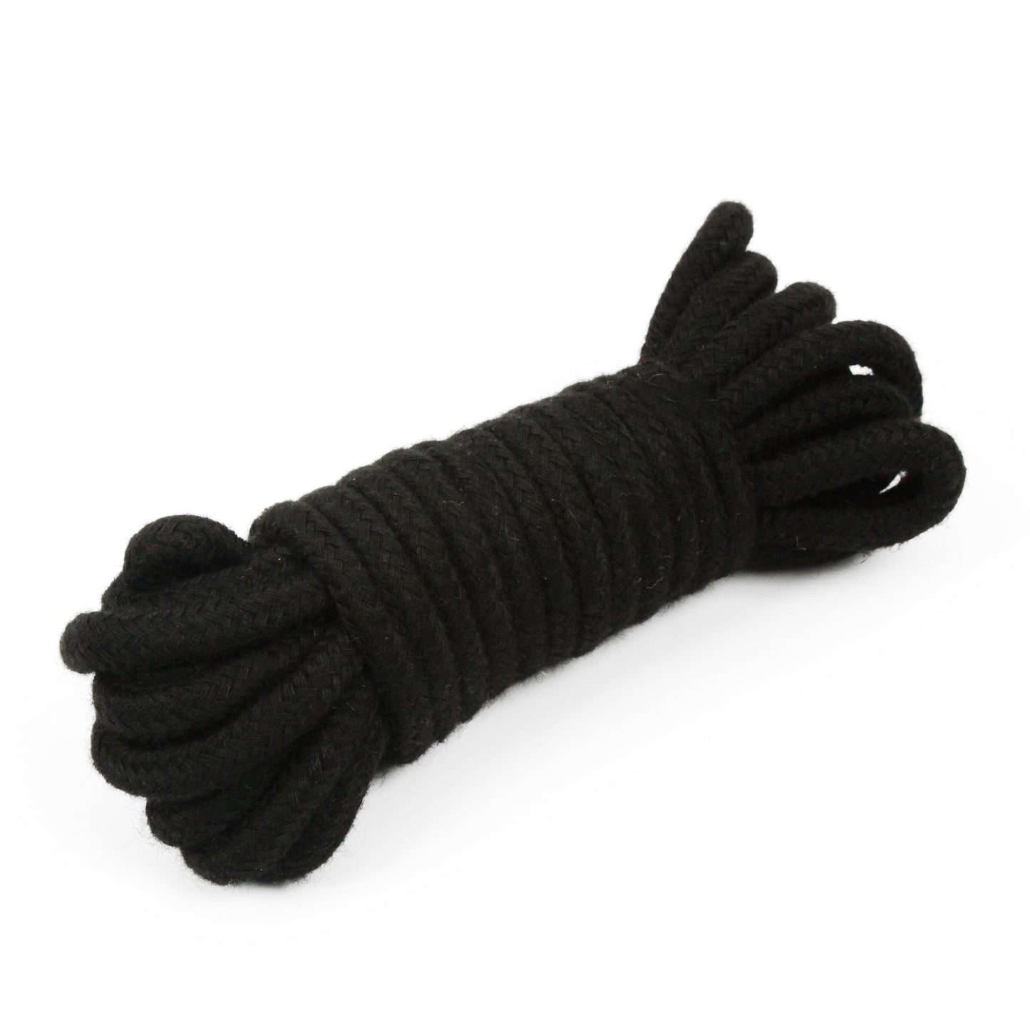 Corde de bondage en coton doux noir - longueur de 5 mètres