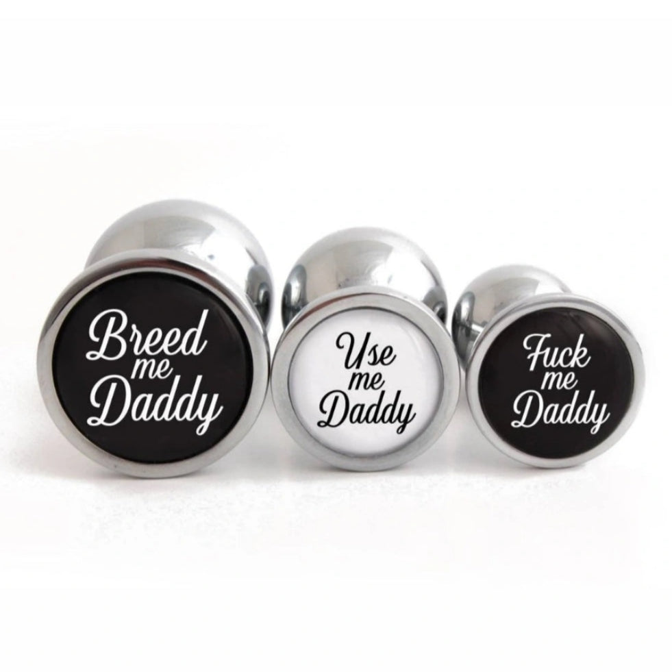 Breed Me Butt Plugs BDSM Set in 3 Sizes | DDLG Land Breed Me Butt Plugs BDSM Set in 3 Sizes | DDLG Land