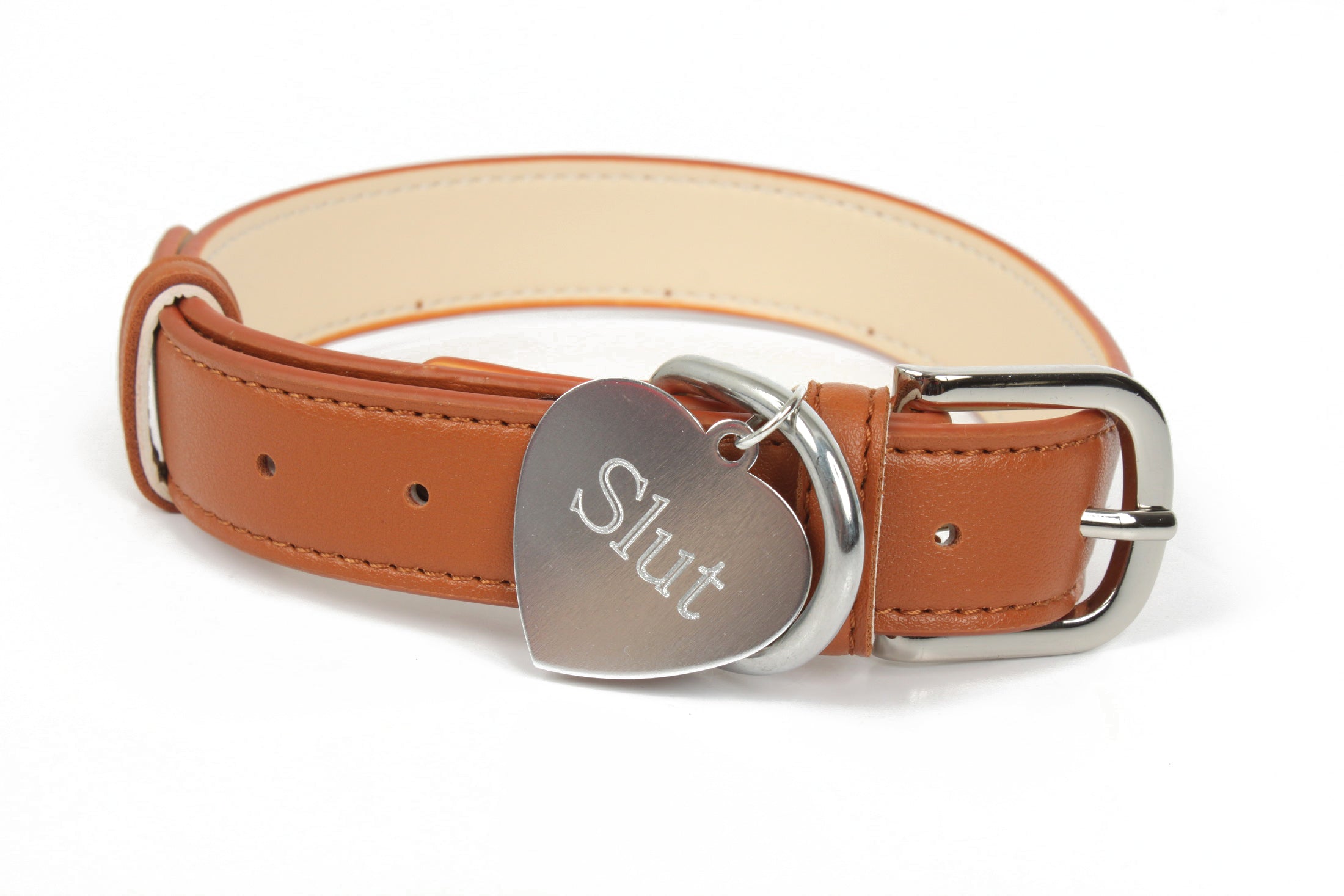 Collared Land Beautiful Leather BDSM Collar – Perfect for Kink Play and DDLG