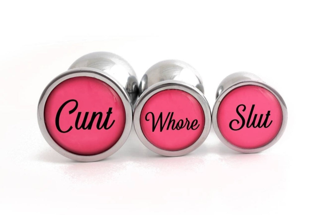 cunt whore slut butt plugs