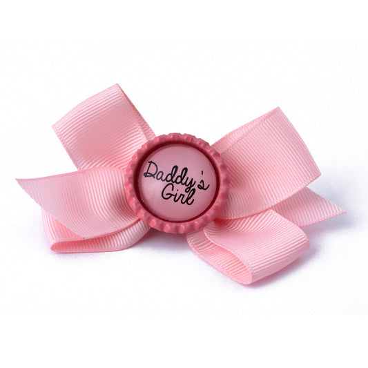 Pink daddy's girl ddlg hair bow