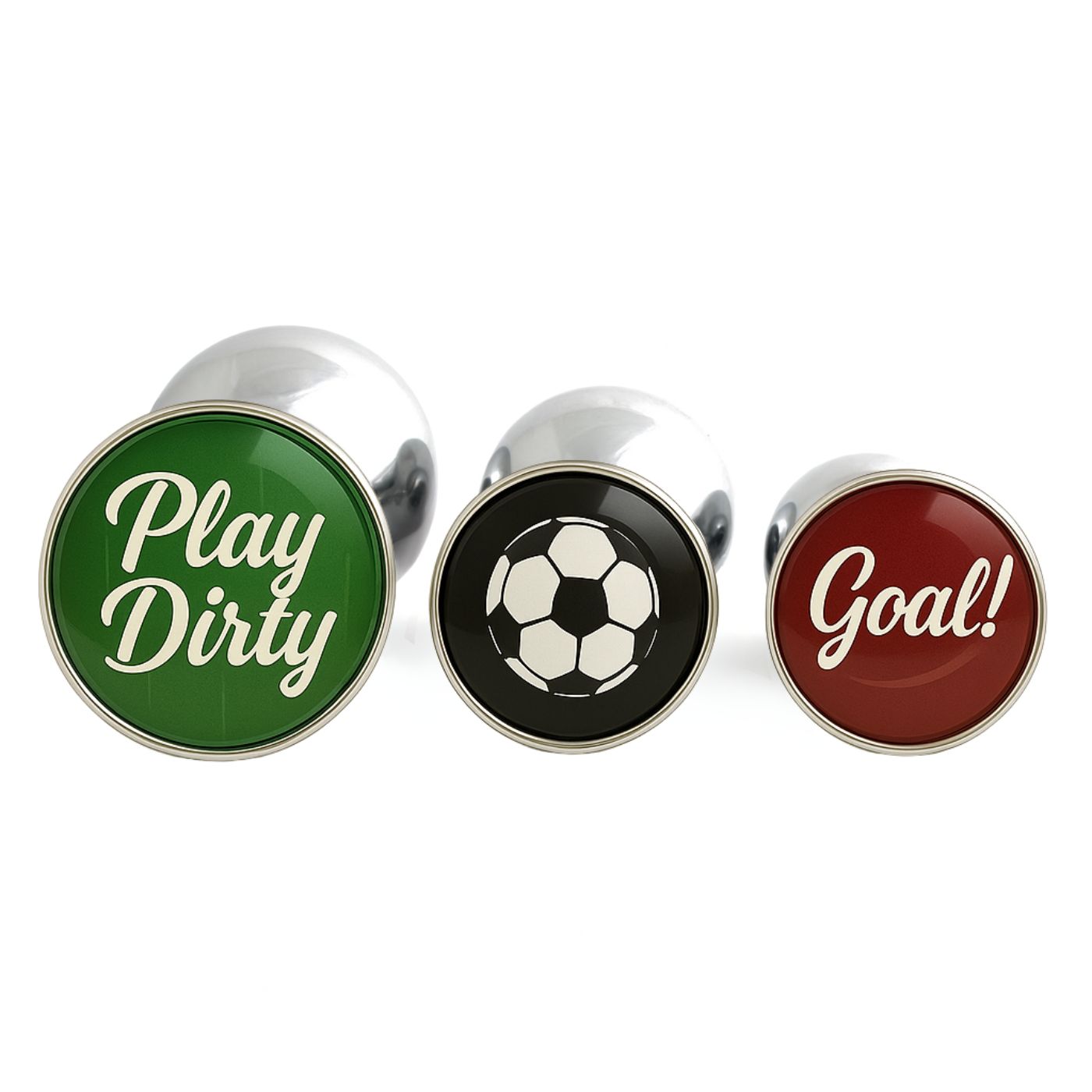 football butt plugs soccer gag gift set Play Dirty Goal