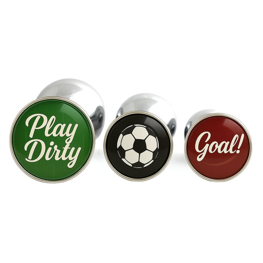 football butt plugs soccer gag gift set Play Dirty Goal