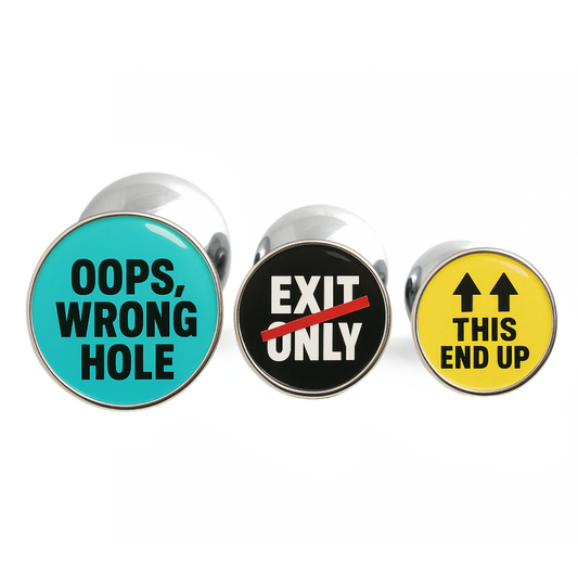 Funny Butt Plugs – Oops Wrong Hole Gag Gift Set