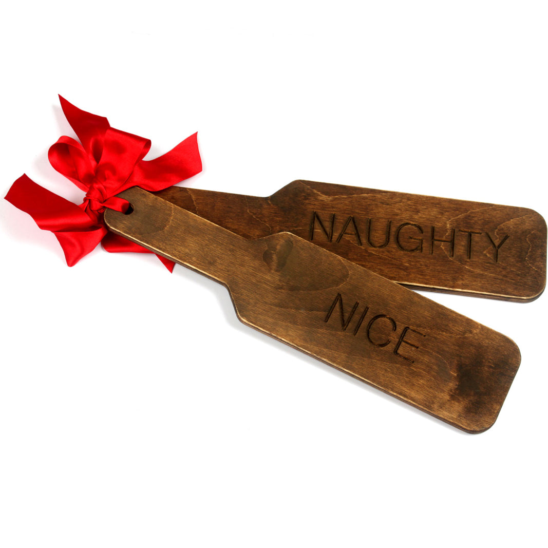 naughty nice christmas spanking paddle