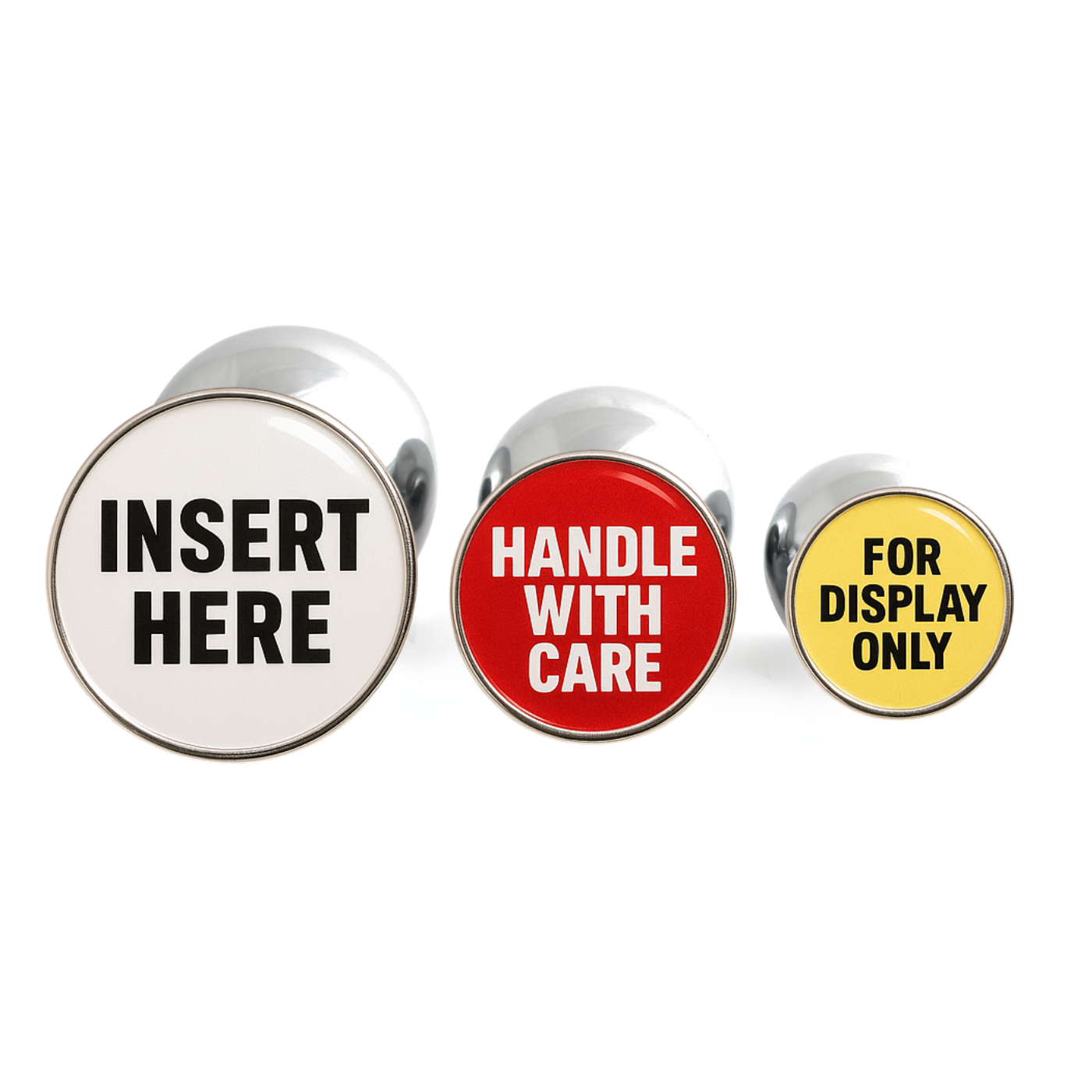 Novelty butt plugs with funny quotes for the perfect gag gifts
