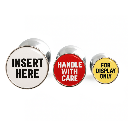 Novelty butt plugs with funny quotes for the perfect gag gifts