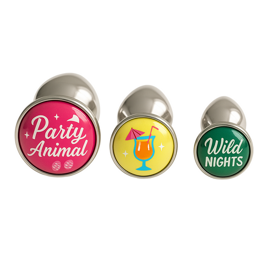 naughty birthday present - party animal anal plugs