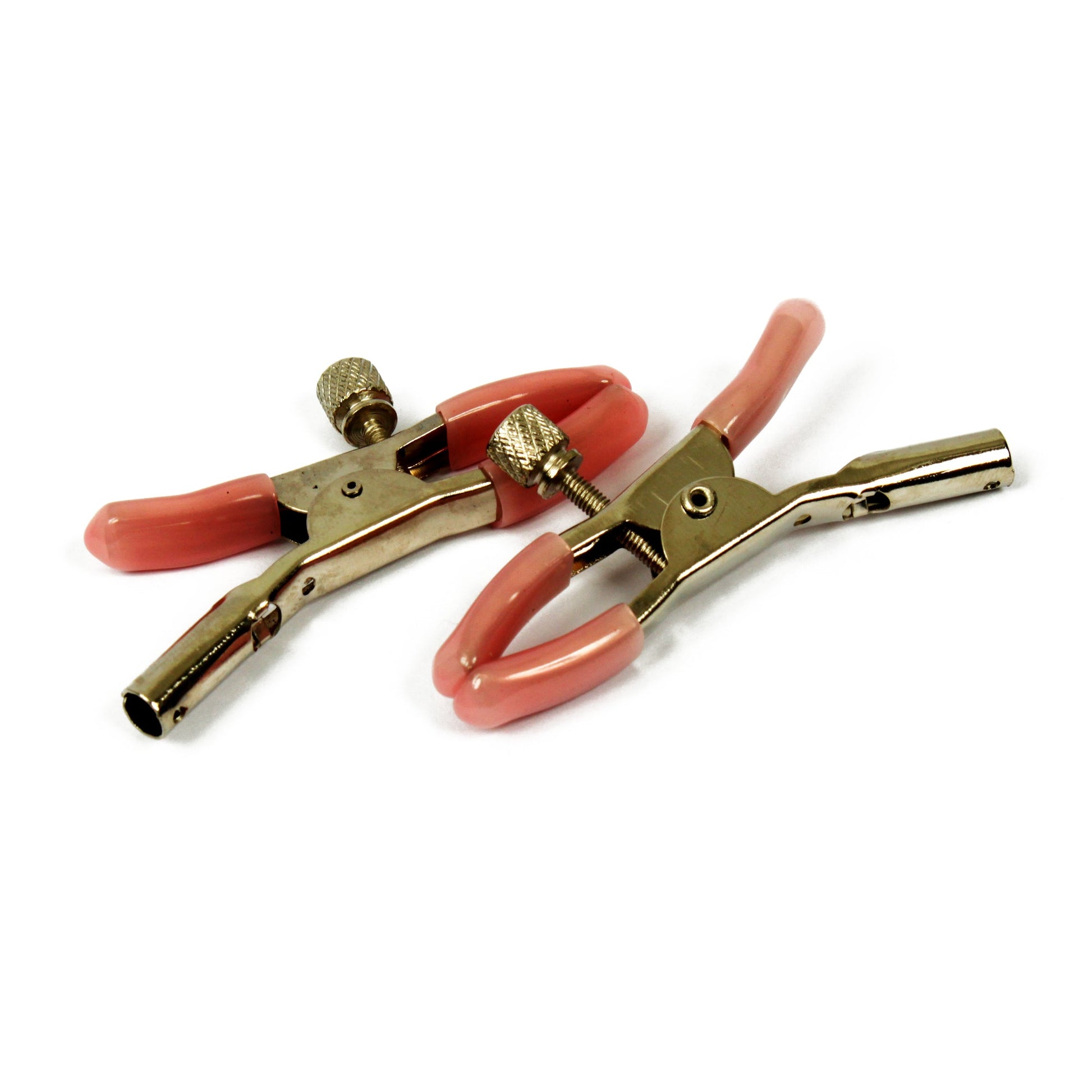 Close-up showing the adjustable mechanism on our nipple clamps for precise pressure control