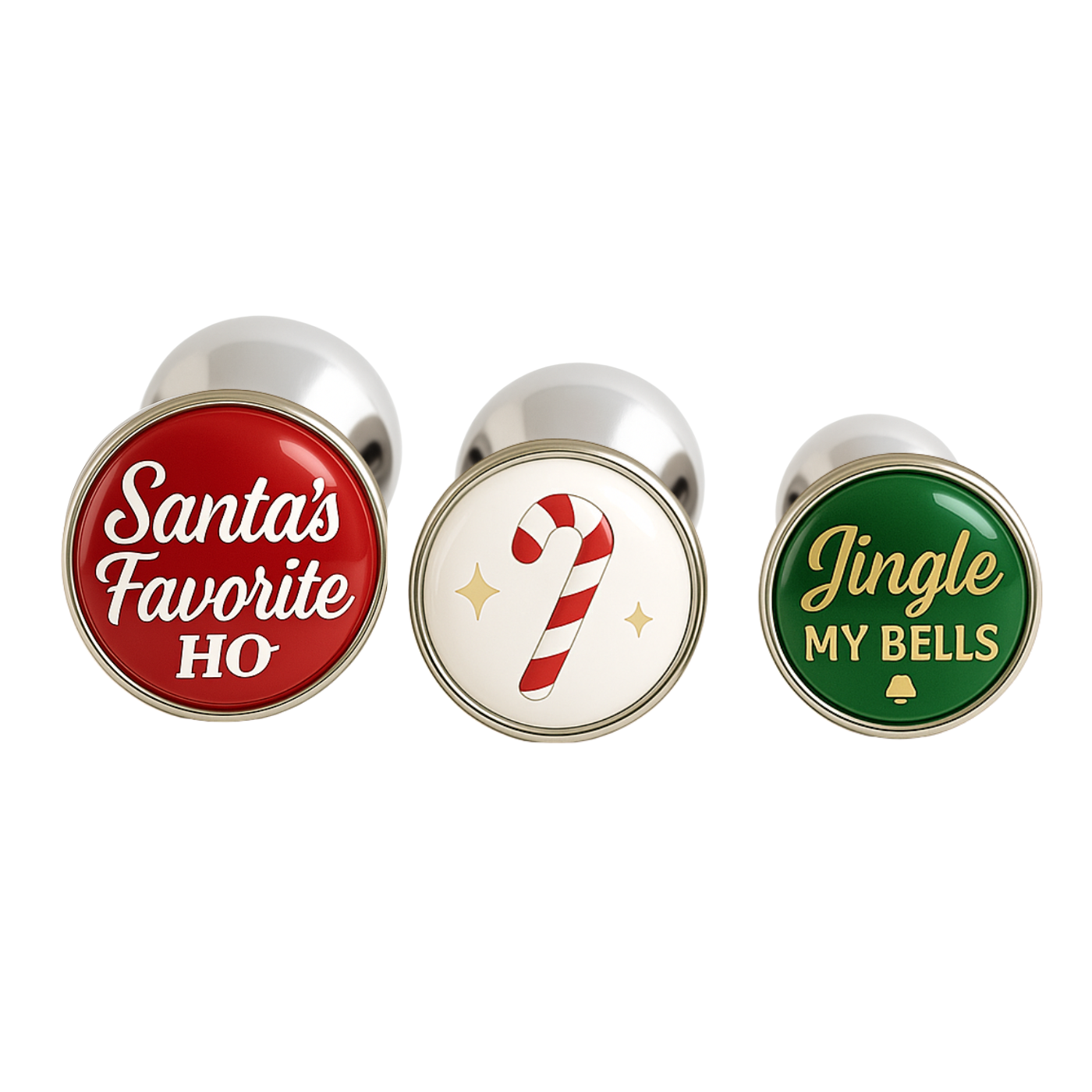 funny christmas butt plugs santa’s favorite ho set