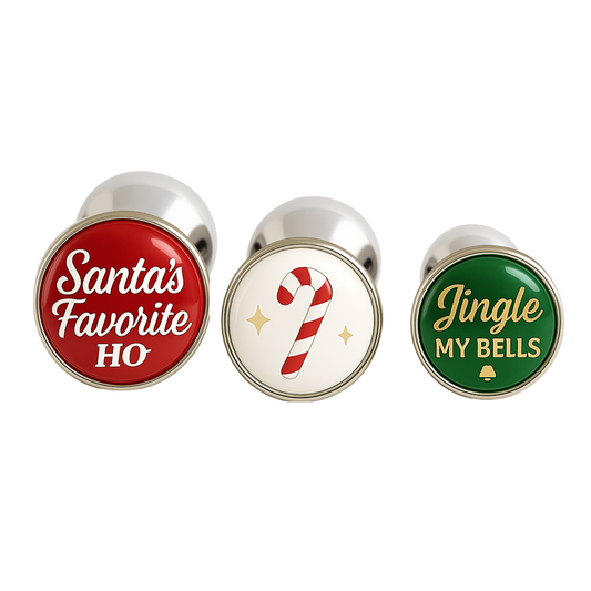 funny christmas butt plugs santa’s favorite ho set