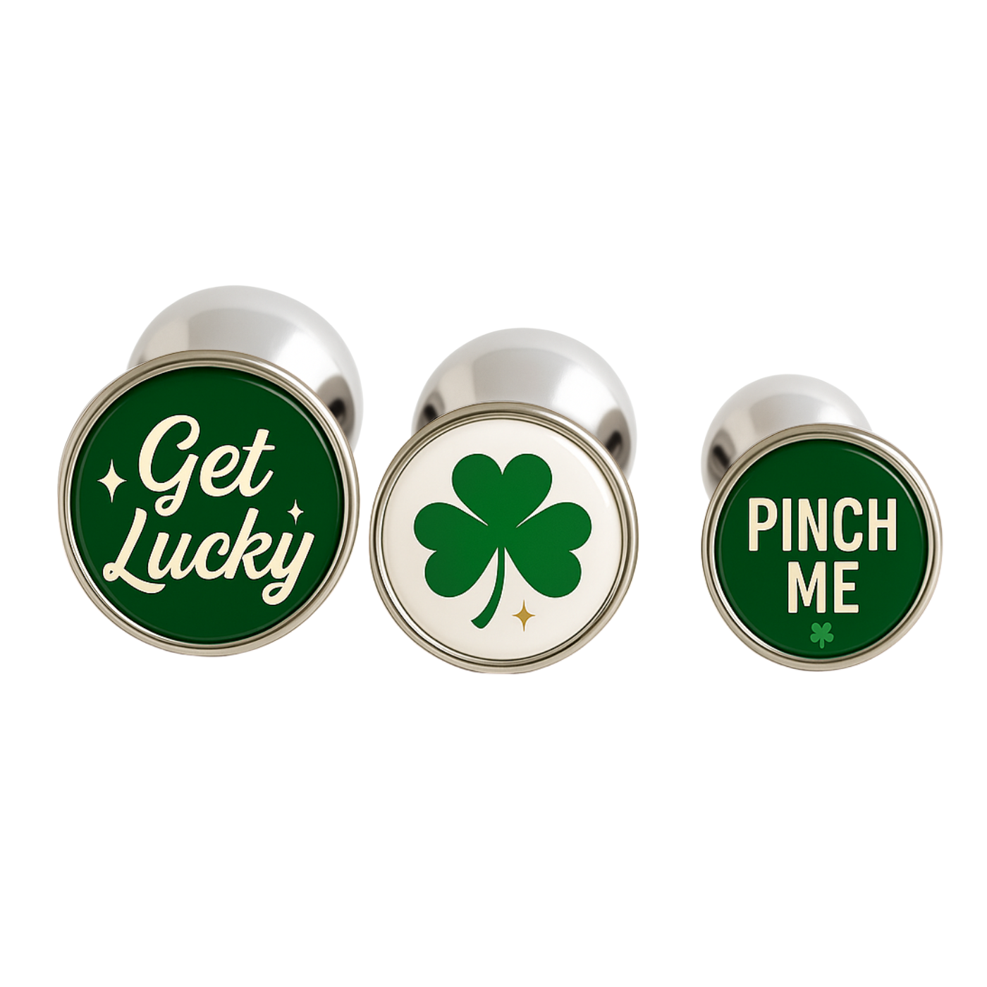 St. Patrick's Day Butt Plugs – Get Lucky This Holiday with the lucky clover and pinch me designs