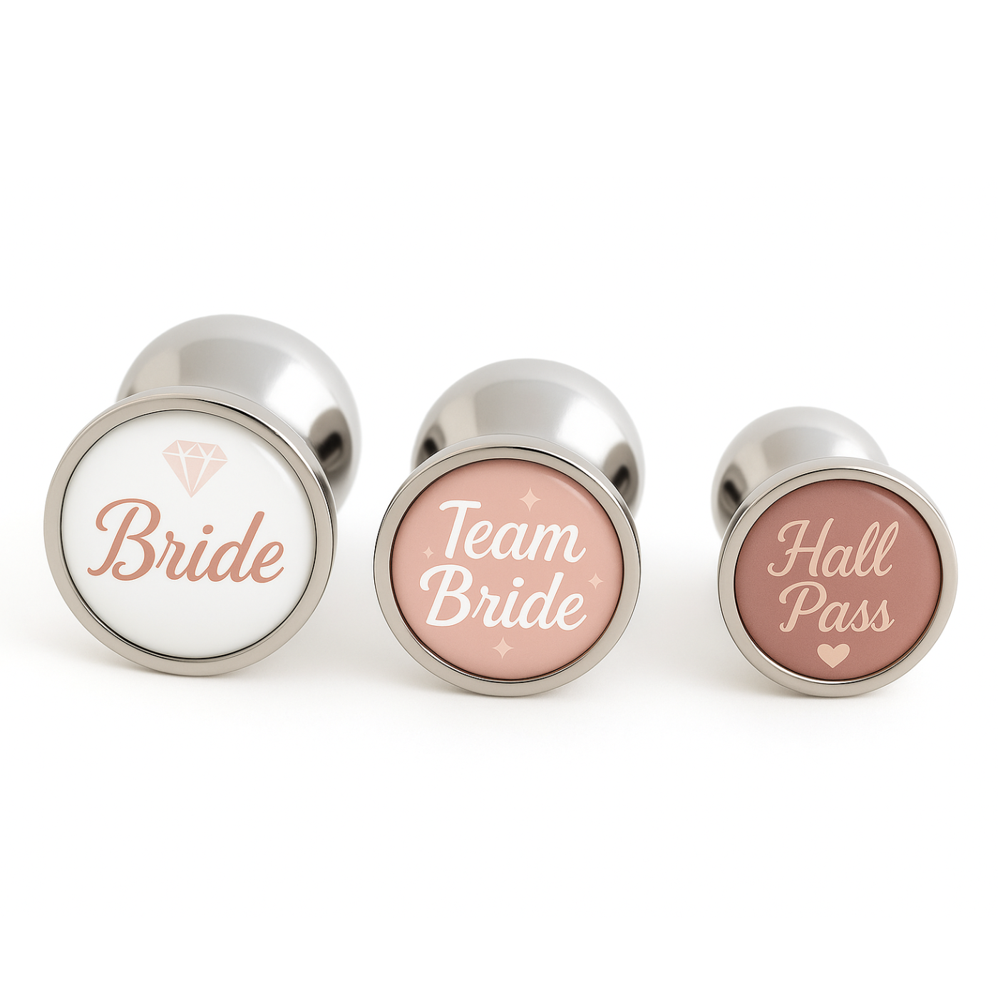 Team Bride Butt Plugs – Naughty Bachelorette, Hen Do & Bridal Shower Gift with bride, team bride and hall pass quotes
